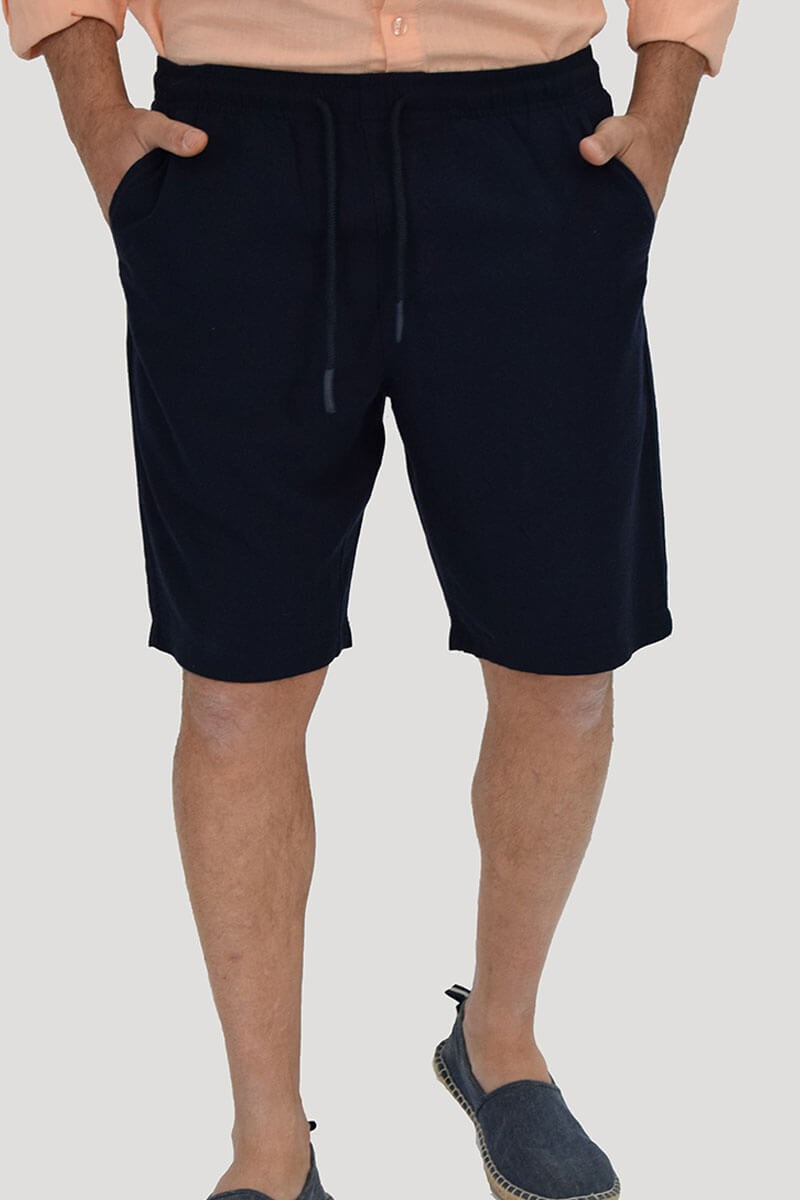 BERMUDA IN LINO CON LACCIO IN VITA