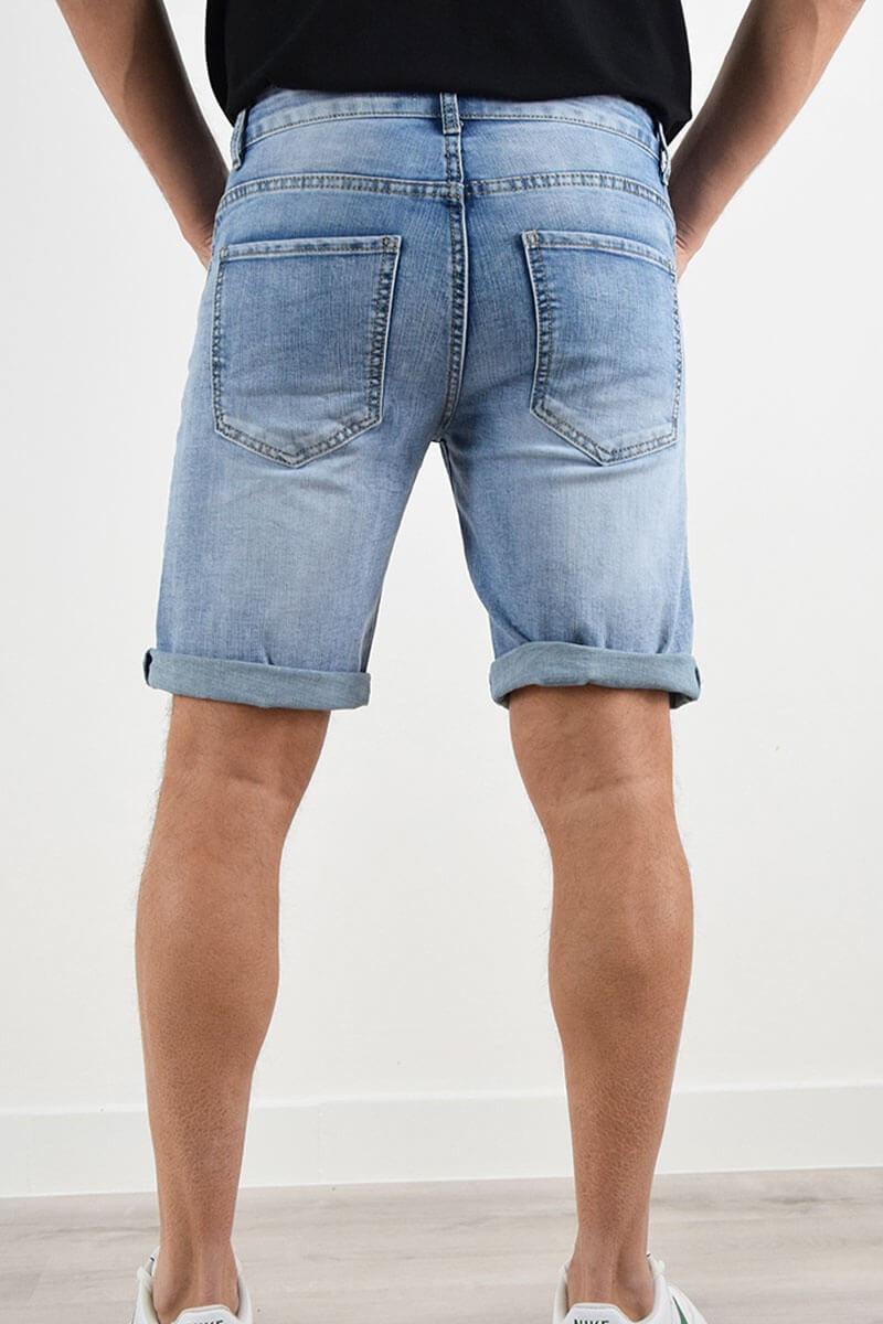 BERMUDA IN JEANS CON STRAPPI