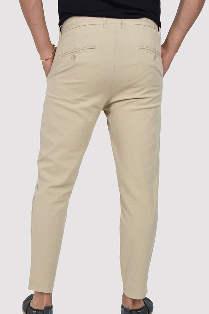 PANTALONI CAPRI CON ELASTICO E LACCIO IN VITA