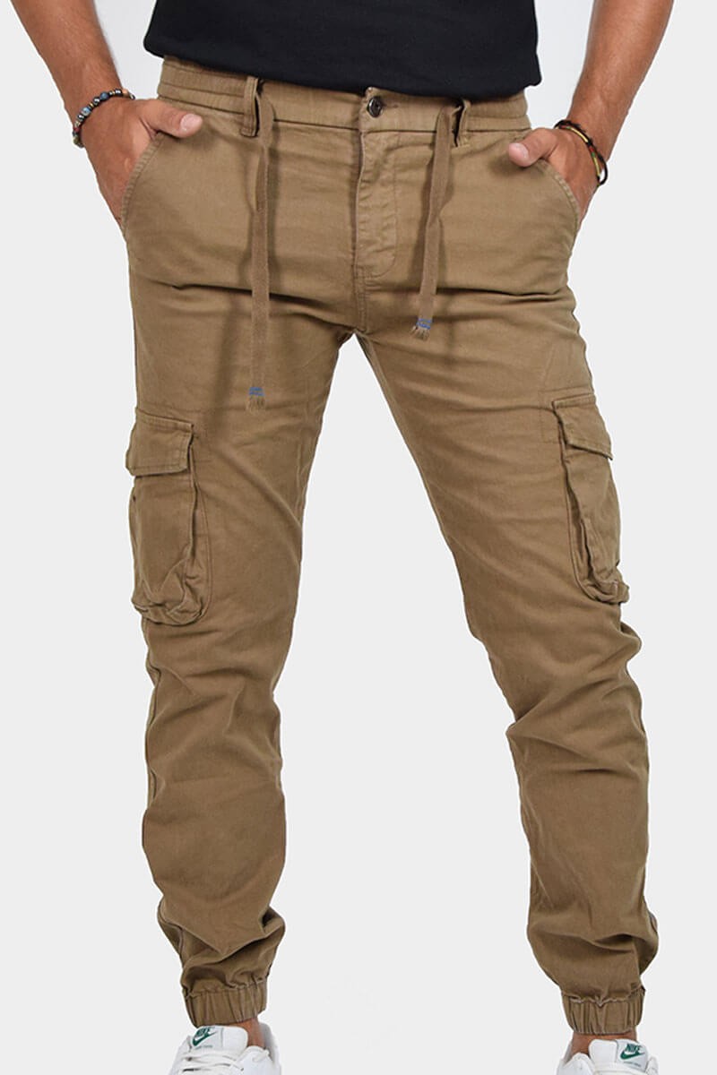 PANTALONI CON TASCONI E LACCIO IN VITA