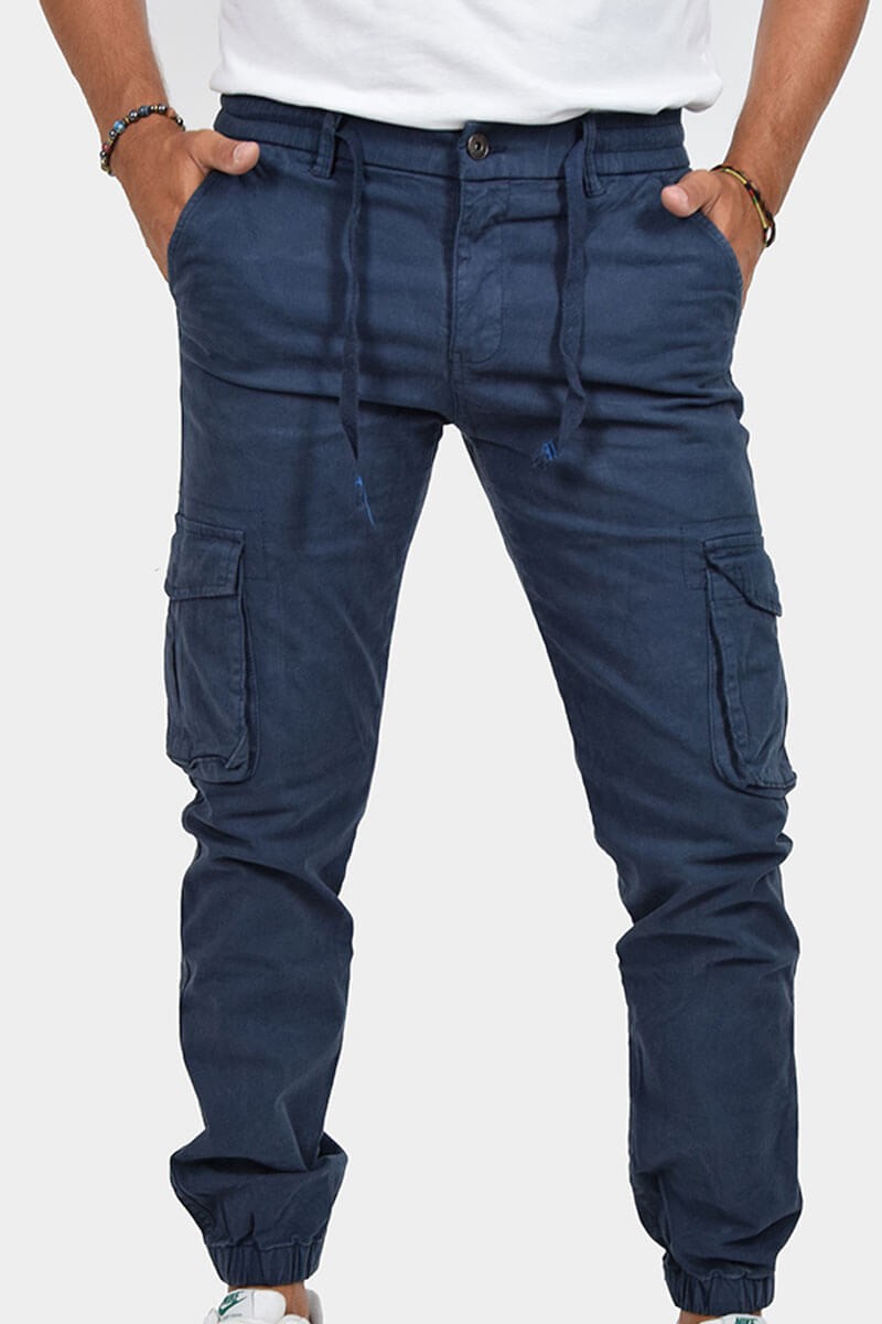 PANTALONI CON TASCONI E LACCIO IN VITA