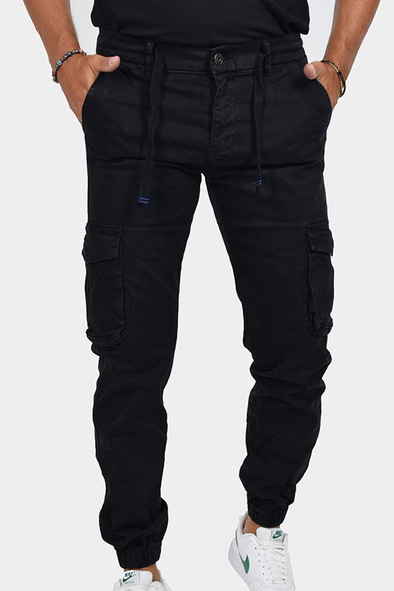 PANTALONI CON TASCONI E LACCIO IN VITA