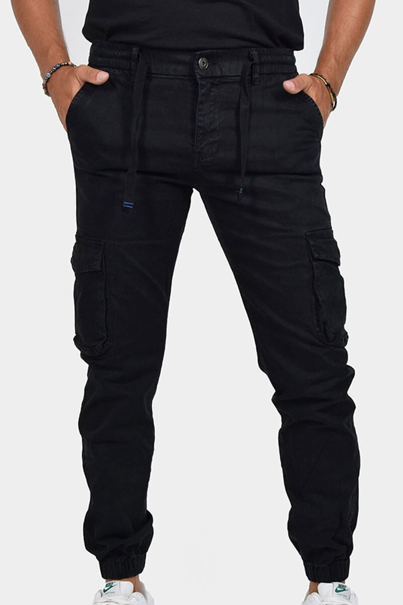 PANTALONI CON TASCONI E LACCIO IN VITA