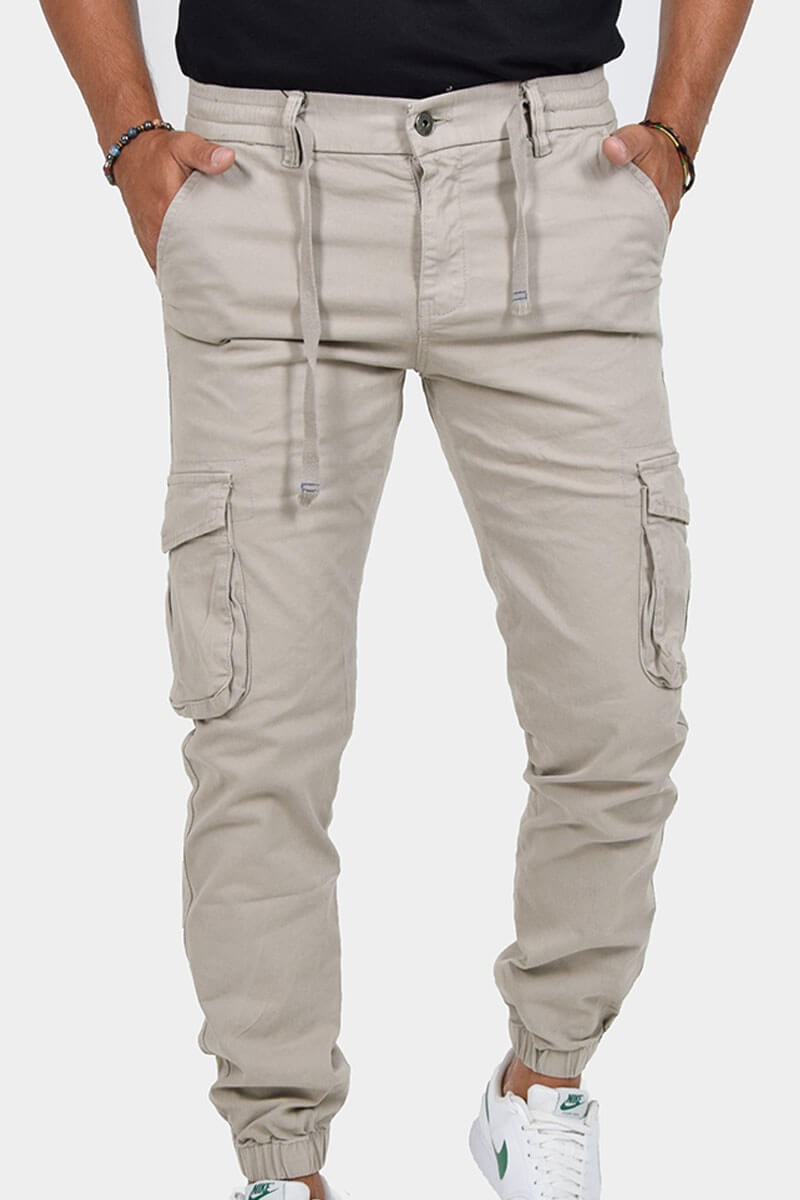 PANTALONI CON TASCONI E LACCIO IN VITA