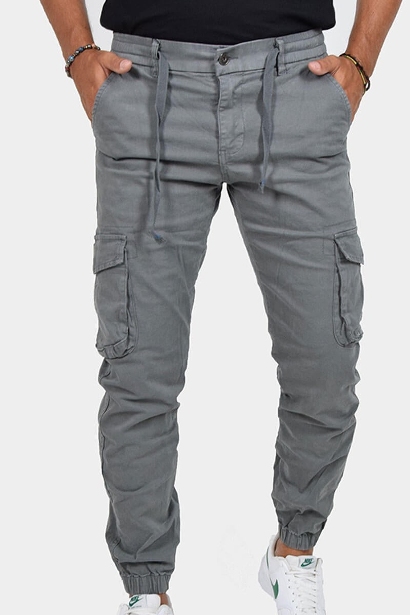 PANTALONI CON TASCONI E LACCIO IN VITA