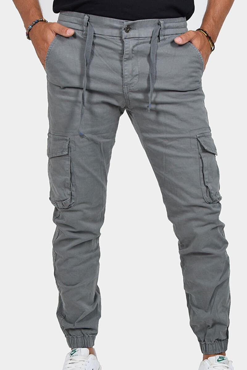 PANTALONI CON TASCONI E LACCIO IN VITA