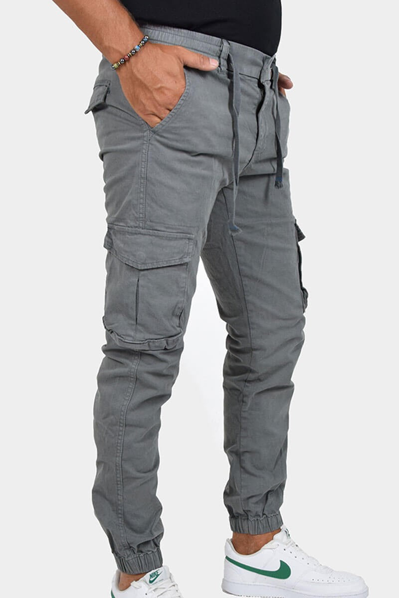 PANTALONI CON TASCONI E LACCIO IN VITA