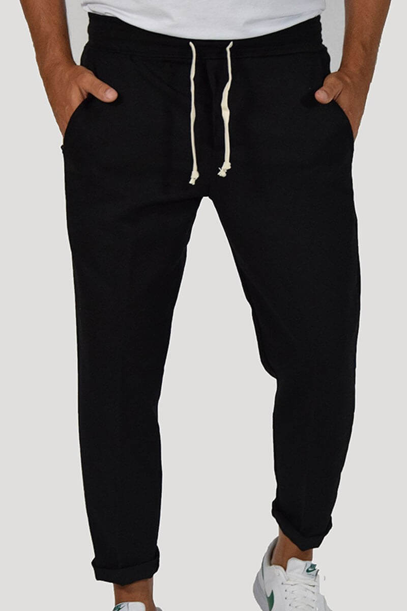 PANTALONI CON LACCIO IN VITA