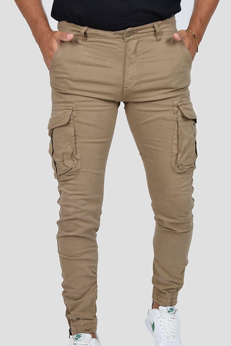 PANTALONI CON TASCONI E POLSINO