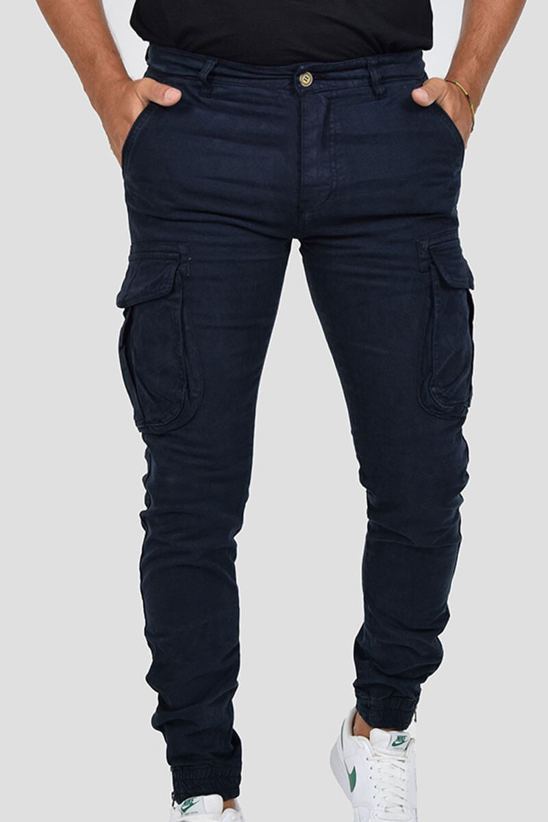 PANTALONI CON TASCONI E POLSINO