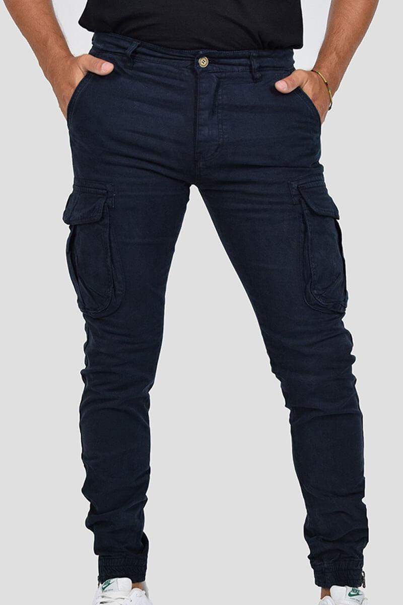 PANTALONI CON TASCONI E POLSINO