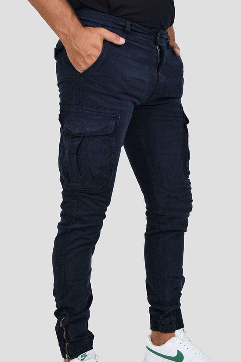 PANTALONI CON TASCONI E POLSINO