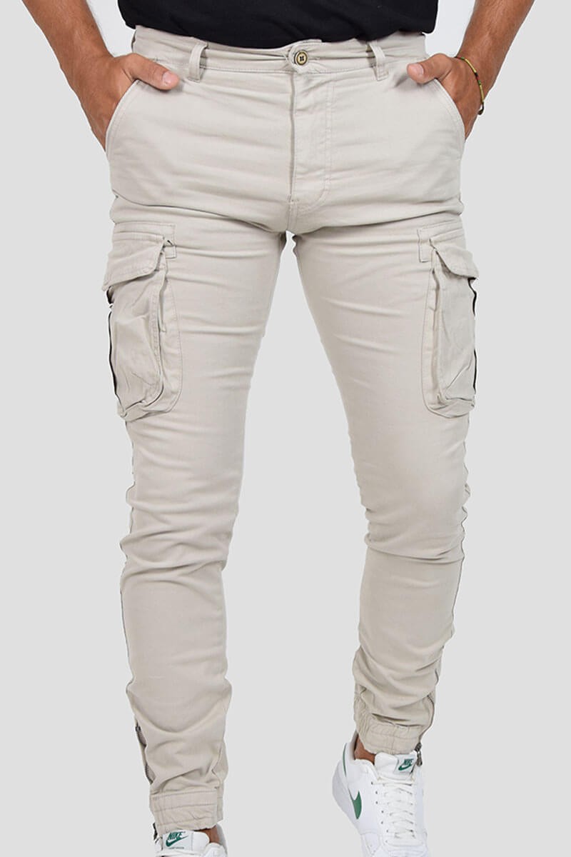 PANTALONI CON TASCONI E POLSINO