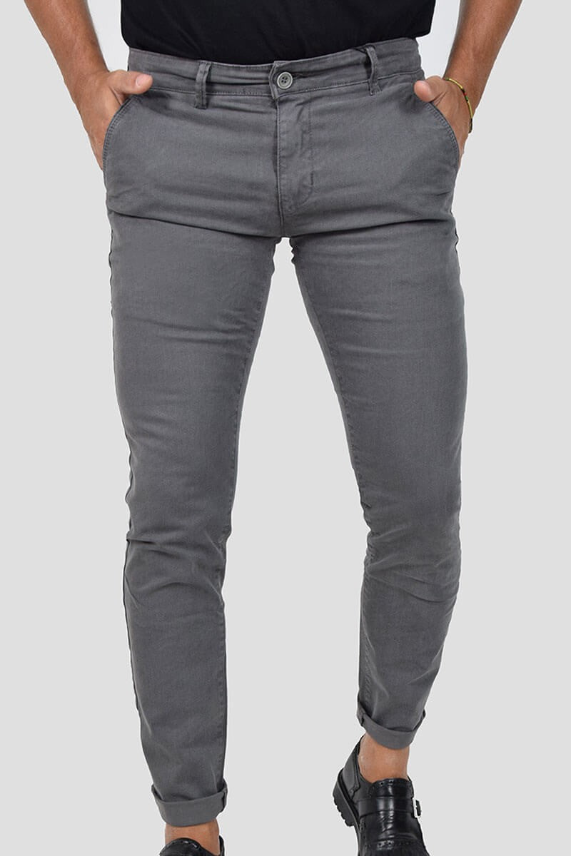 PANTALONI SKINNY CON MICROFANTASIA