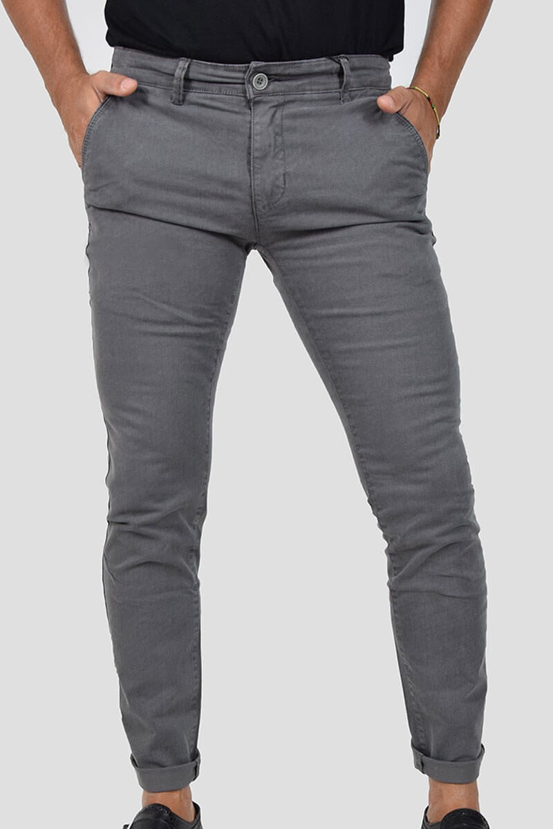 PANTALONI SKINNY CON MICROFANTASIA