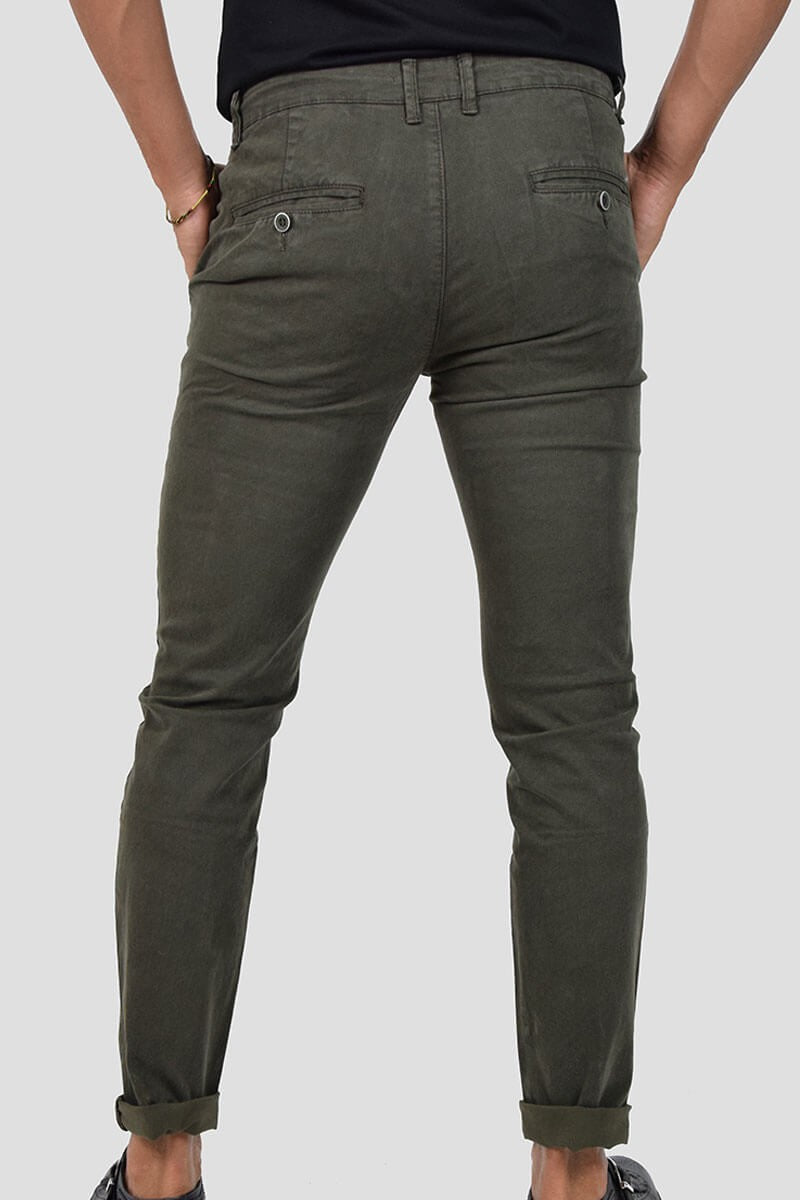 PANTALONI SKINNY CON MICROFANTASIA