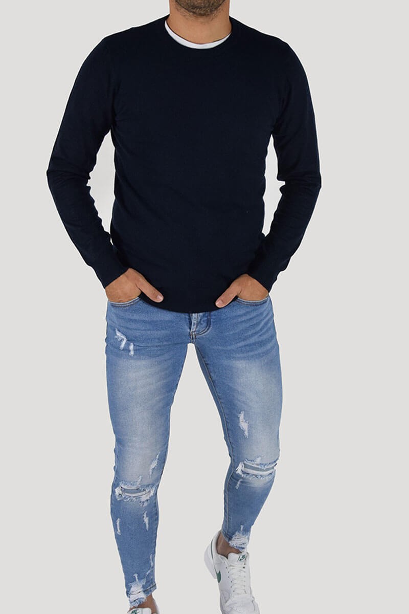JEANS SKINNY CON STRAPPI