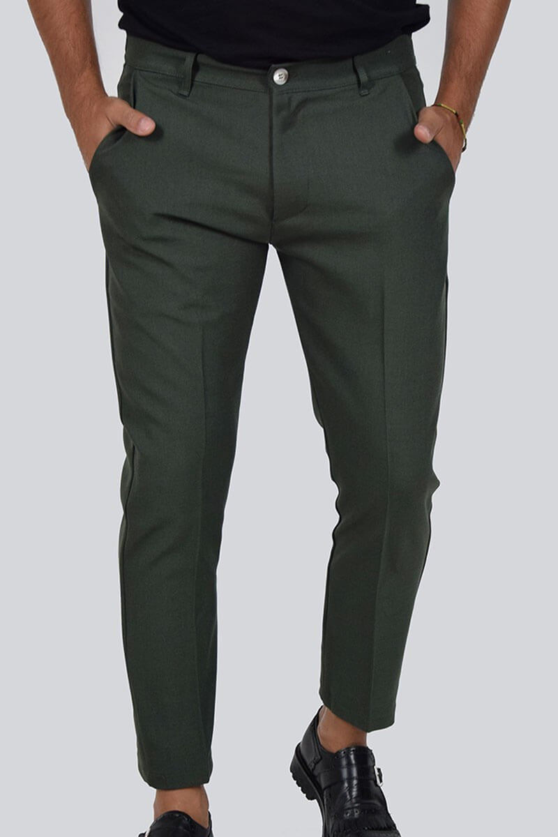 PANTALONI CAPRI CON VITA ELASTICIZZATA