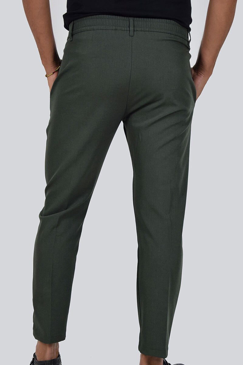 PANTALONI CAPRI CON VITA ELASTICIZZATA