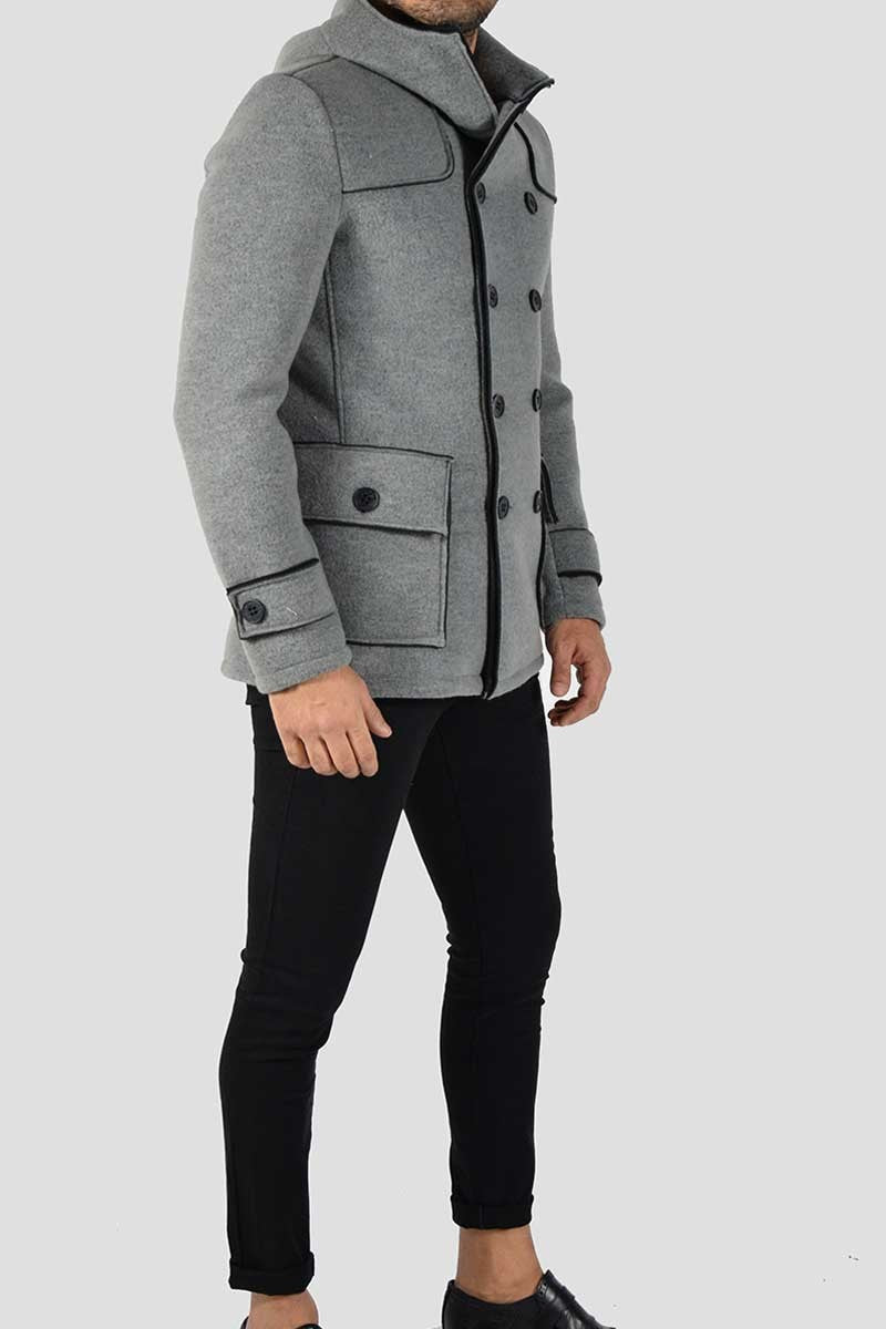 CAPPOTTO DOPPIOPETTO CON CAPPUCCIO