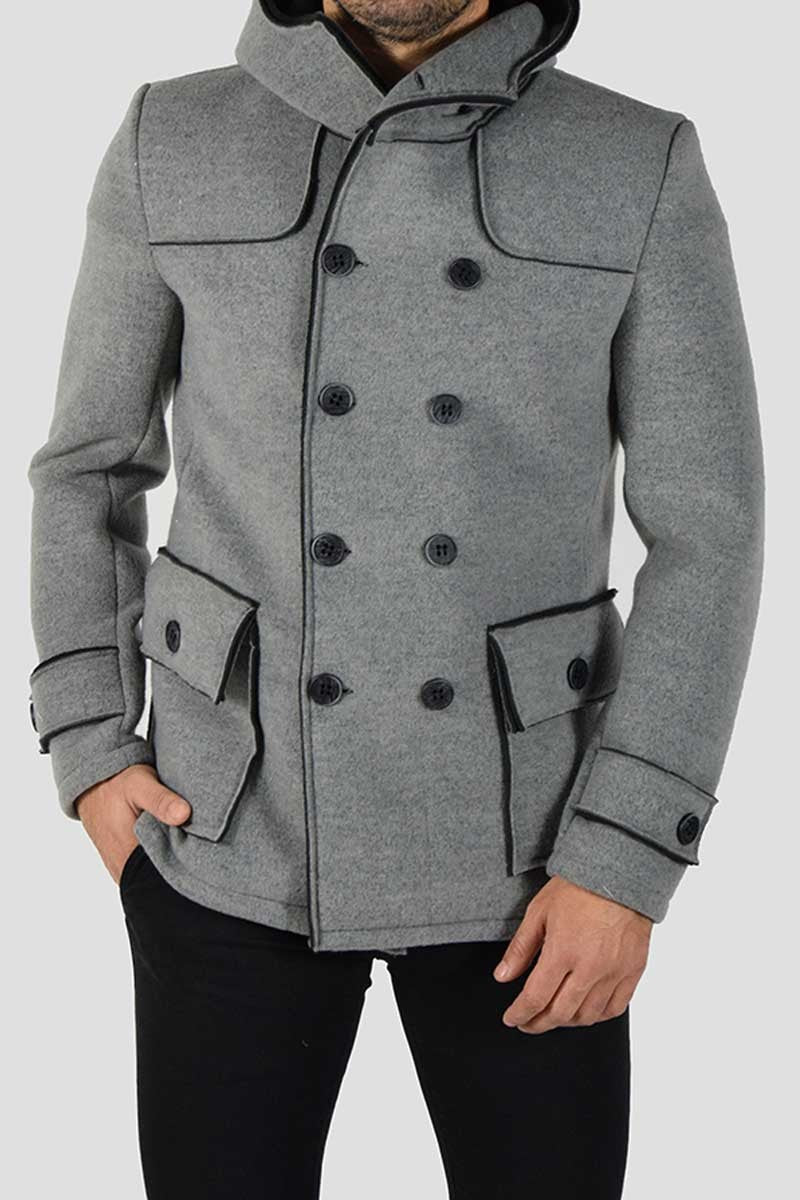 CAPPOTTO DOPPIOPETTO CON CAPPUCCIO