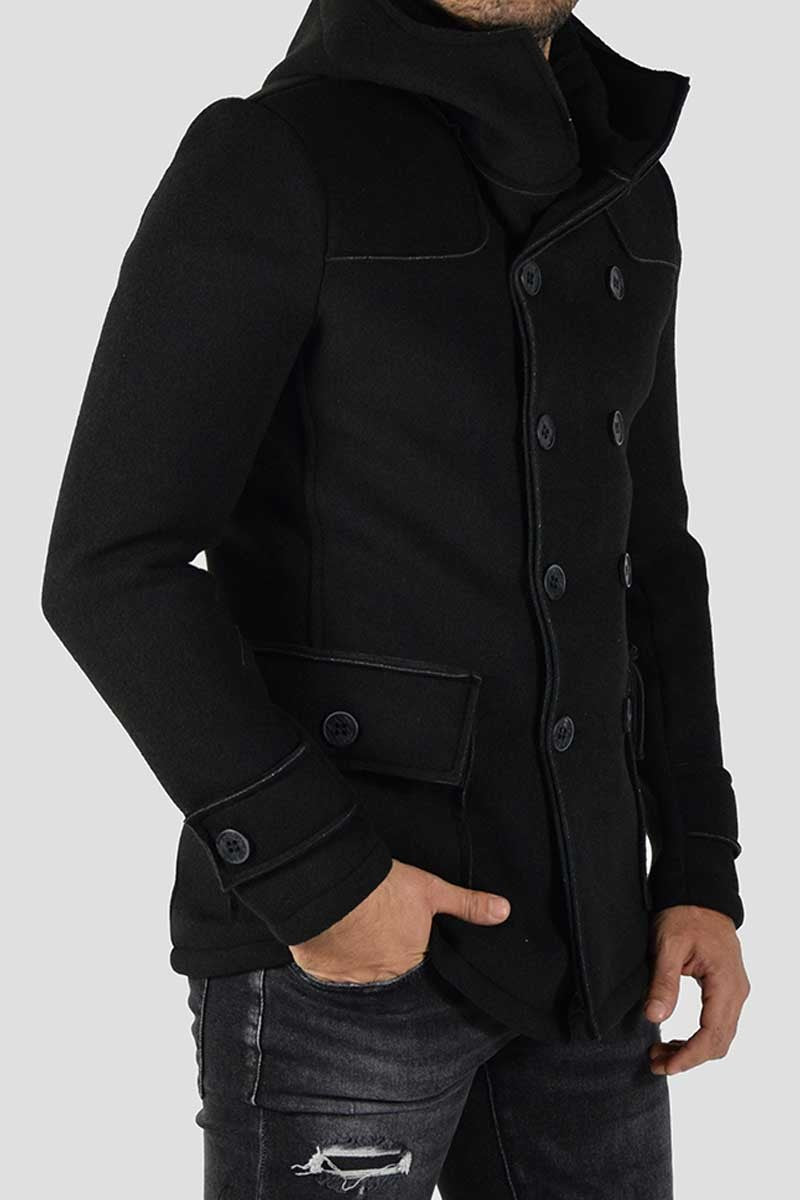 CAPPOTTO DOPPIOPETTO CON CAPPUCCIO