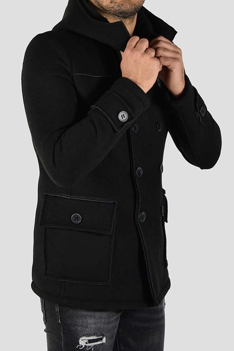 CAPPOTTO DOPPIOPETTO CON CAPPUCCIO