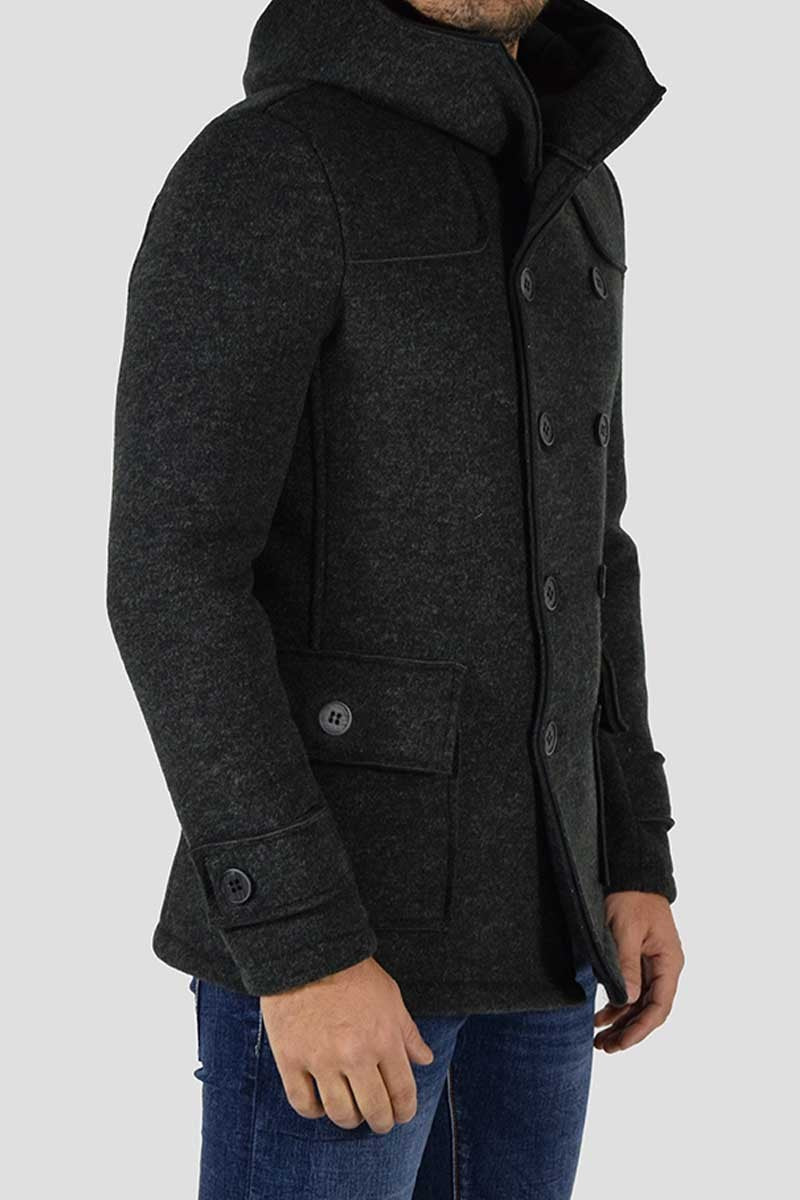 CAPPOTTO DOPPIOPETTO CON CAPPUCCIO