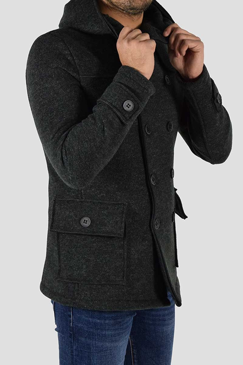 CAPPOTTO DOPPIOPETTO CON CAPPUCCIO