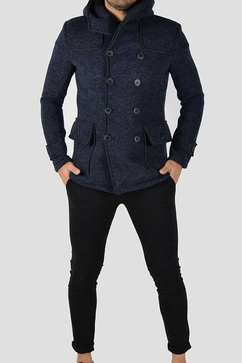 CAPPOTTO DOPPIOPETTO CON CAPPUCCIO