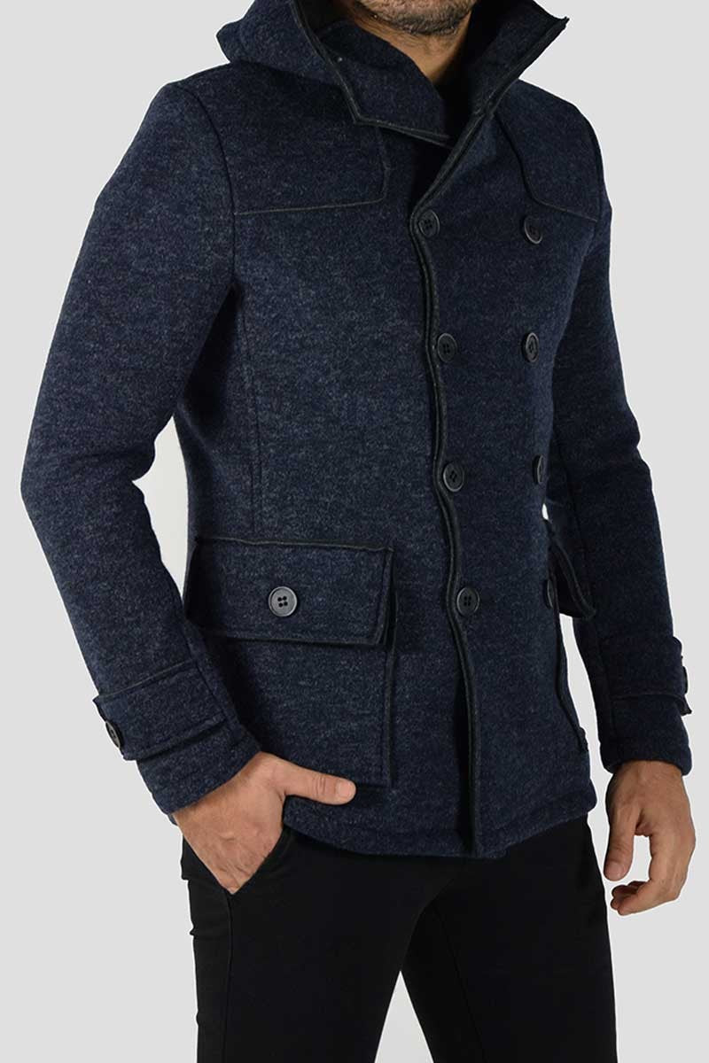 CAPPOTTO DOPPIOPETTO CON CAPPUCCIO