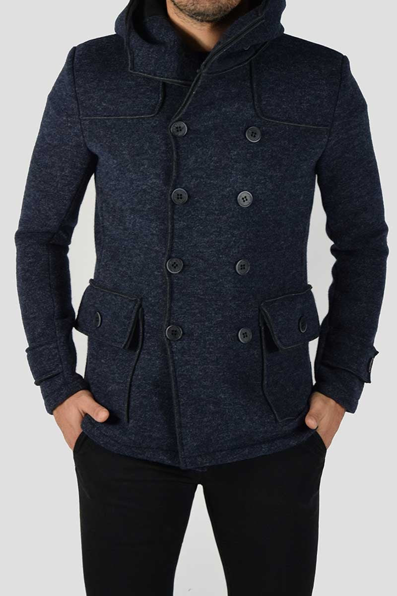 CAPPOTTO DOPPIOPETTO CON CAPPUCCIO