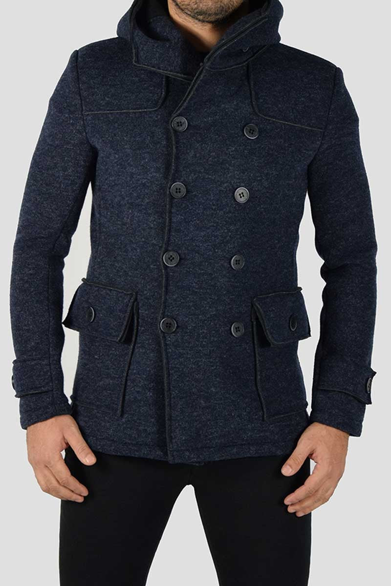 CAPPOTTO DOPPIOPETTO CON CAPPUCCIO