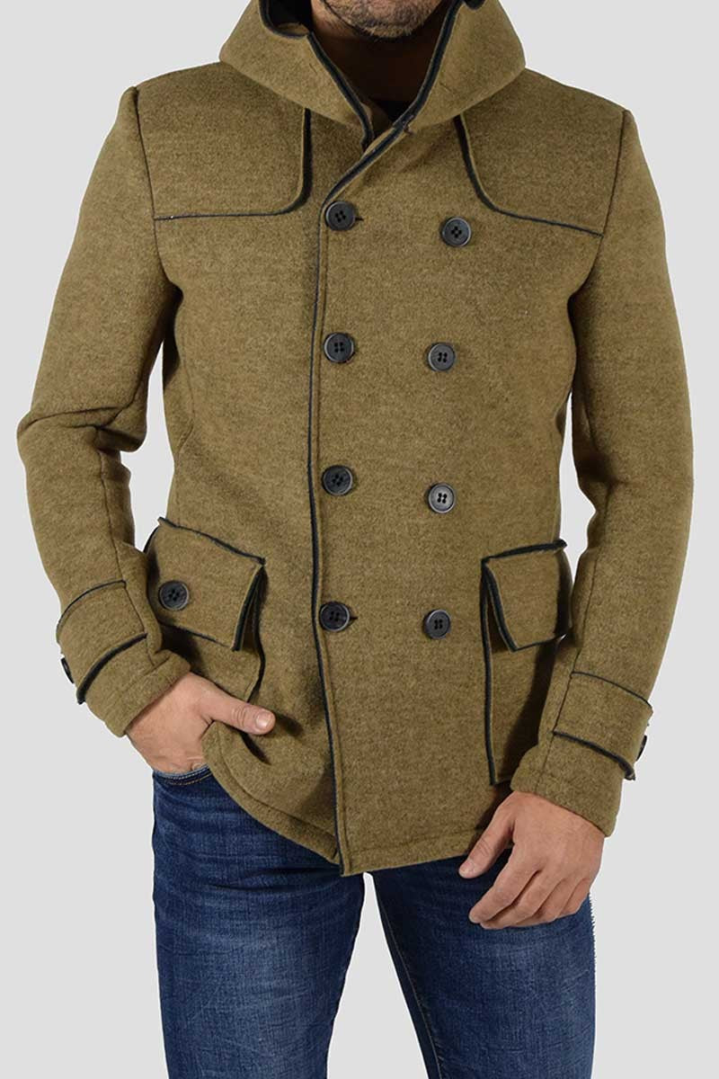 CAPPOTTO DOPPIOPETTO CON CAPPUCCIO