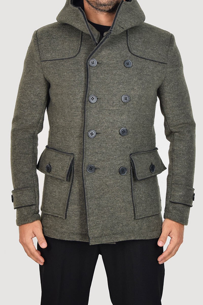 CAPPOTTO DOPPIOPETTO CON CAPPUCCIO