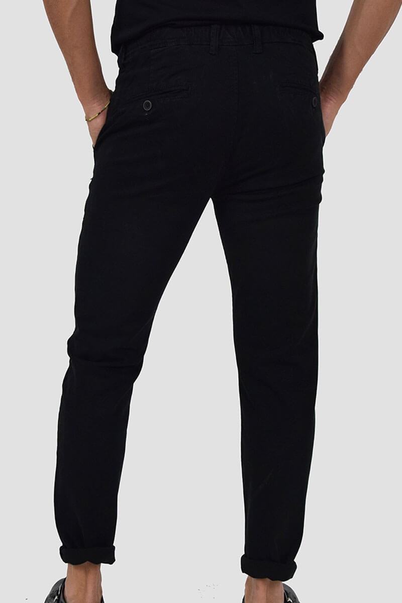PANTALONI SLIM FIT CON VITA ELASTICIZZATA