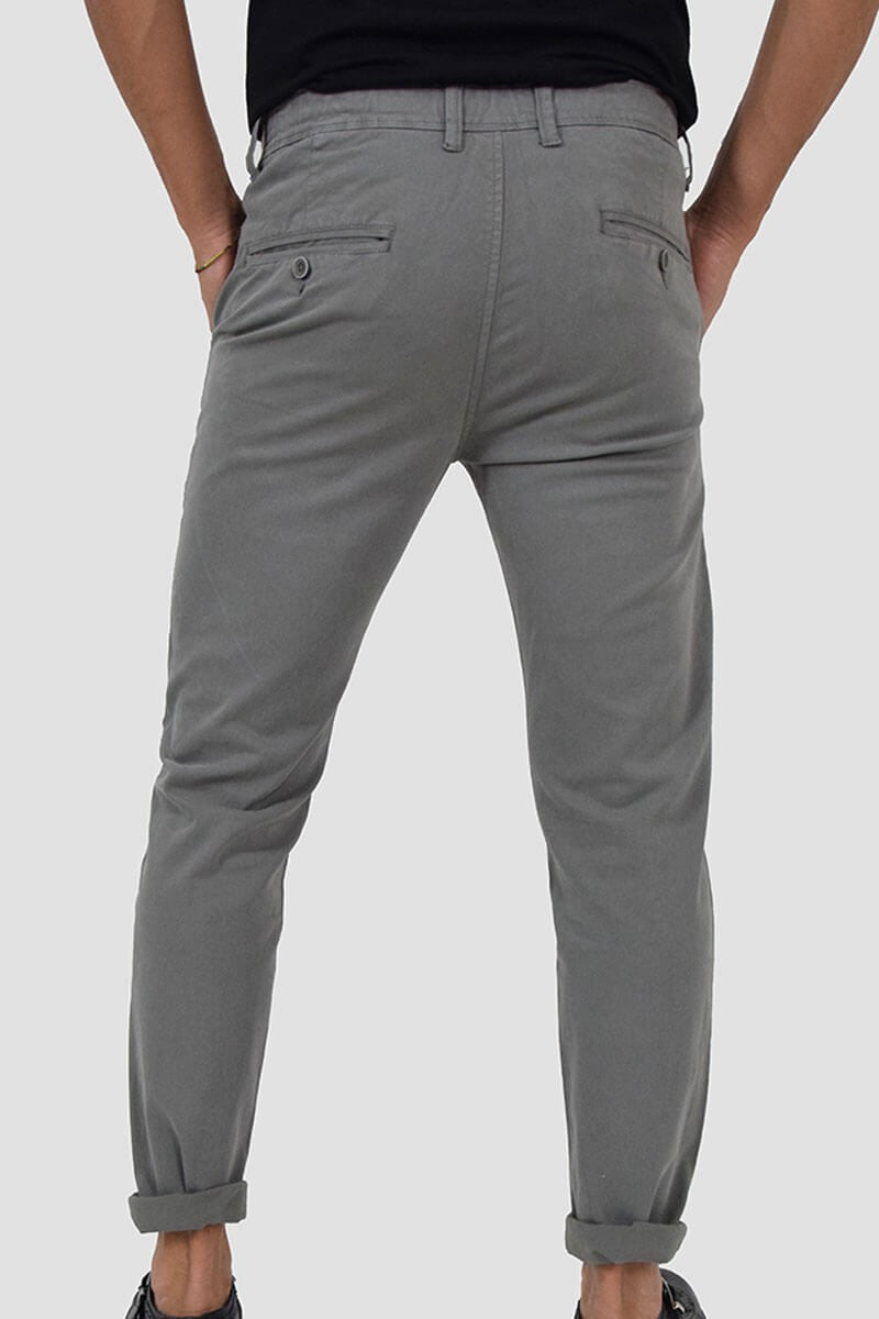 PANTALONI SLIM FIT CON VITA ELASTICIZZATA