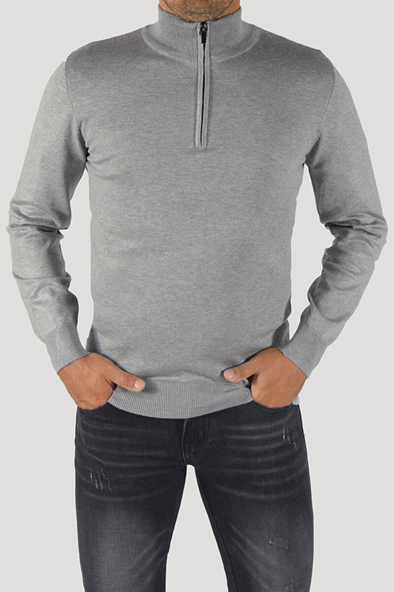 PULLOVER CON CERNIERA SUL COLLO