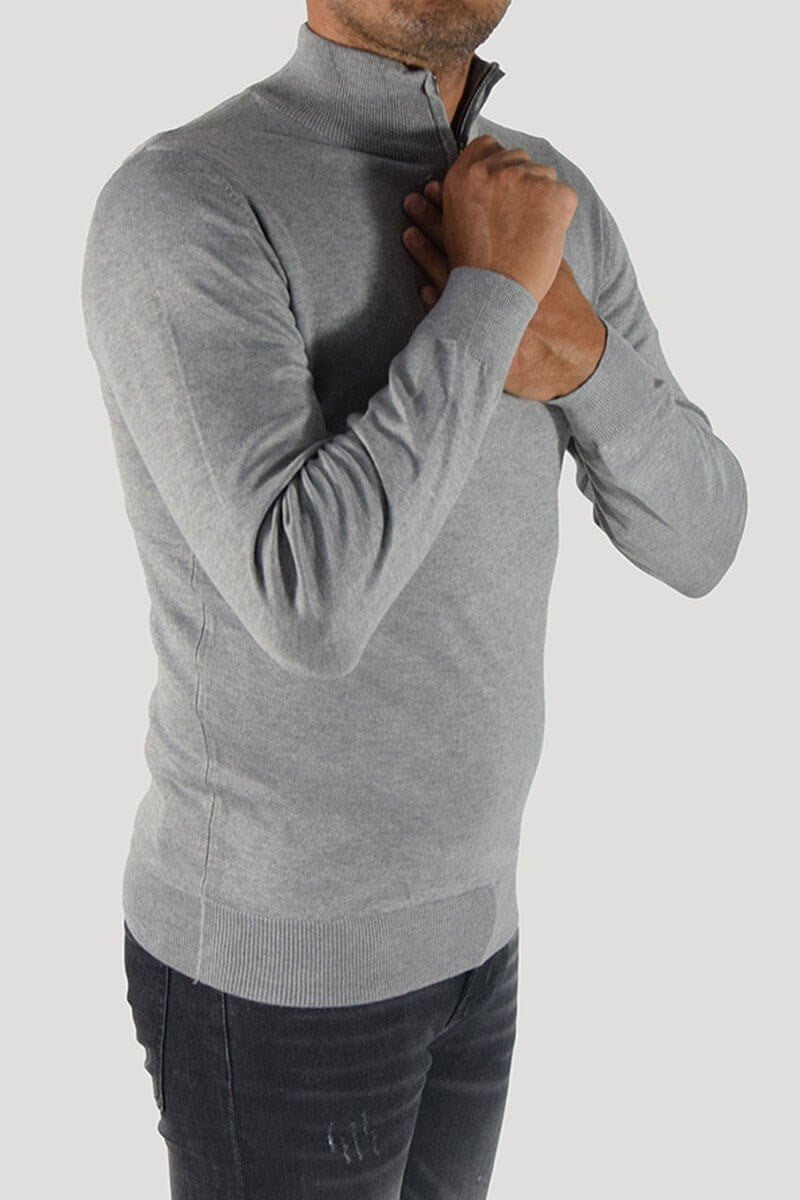 PULLOVER CON CERNIERA SUL COLLO