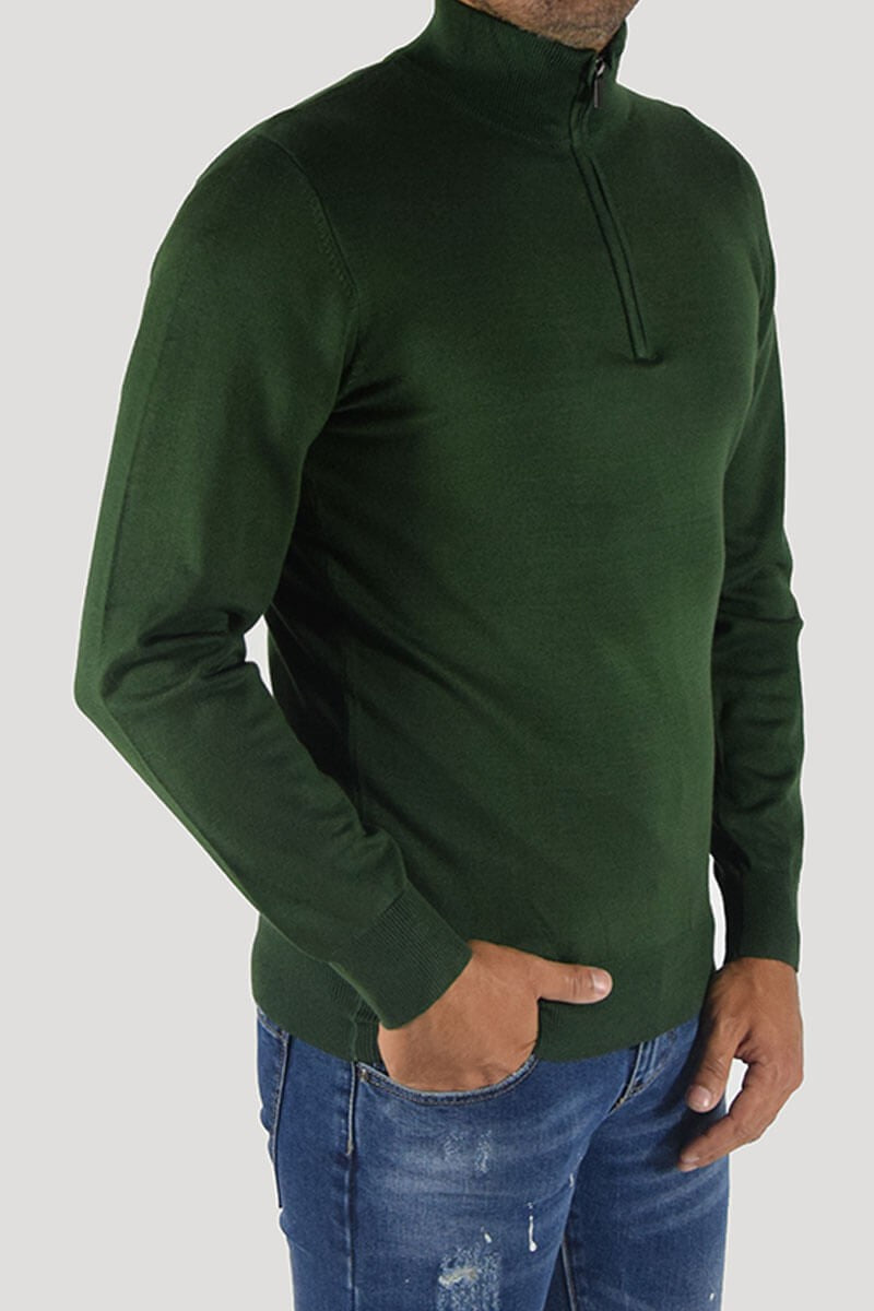 PULLOVER CON CERNIERA SUL COLLO