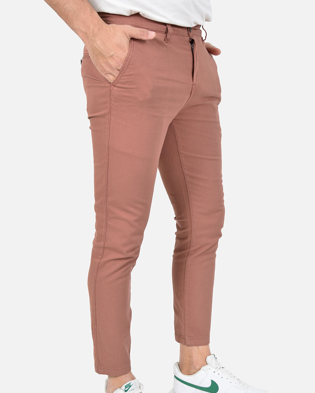 Pantaloni skinny capri in piquet