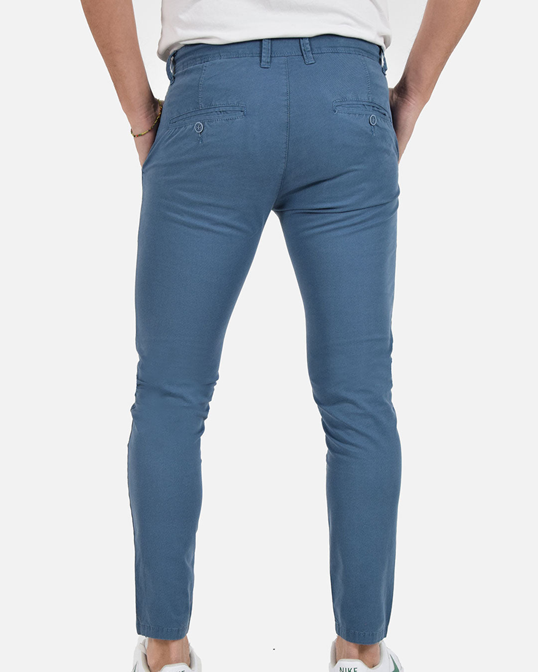 Pantaloni skinny capri microfantasia