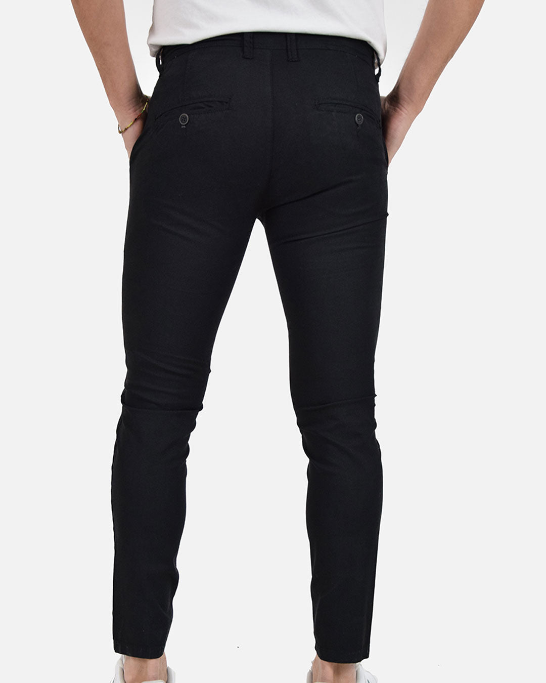Pantaloni skinny capri microfantasia