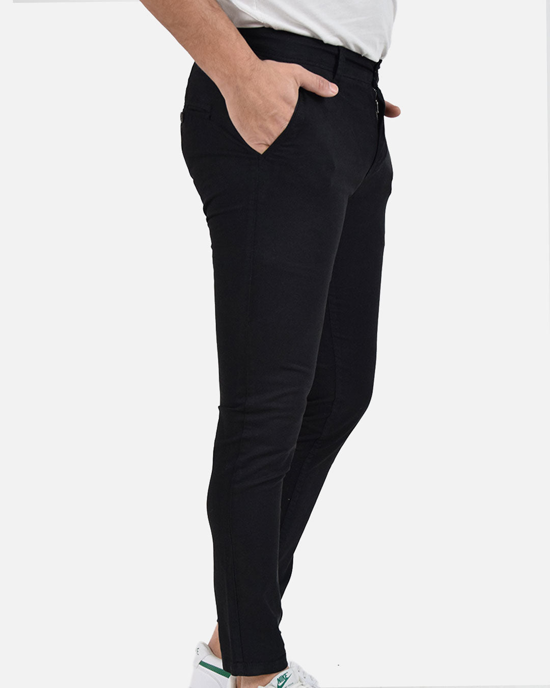 Pantaloni skinny capri microfantasia