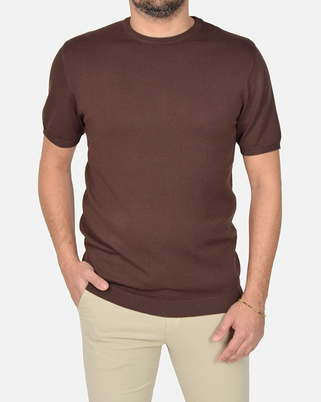 Maglia in filo a manica corta