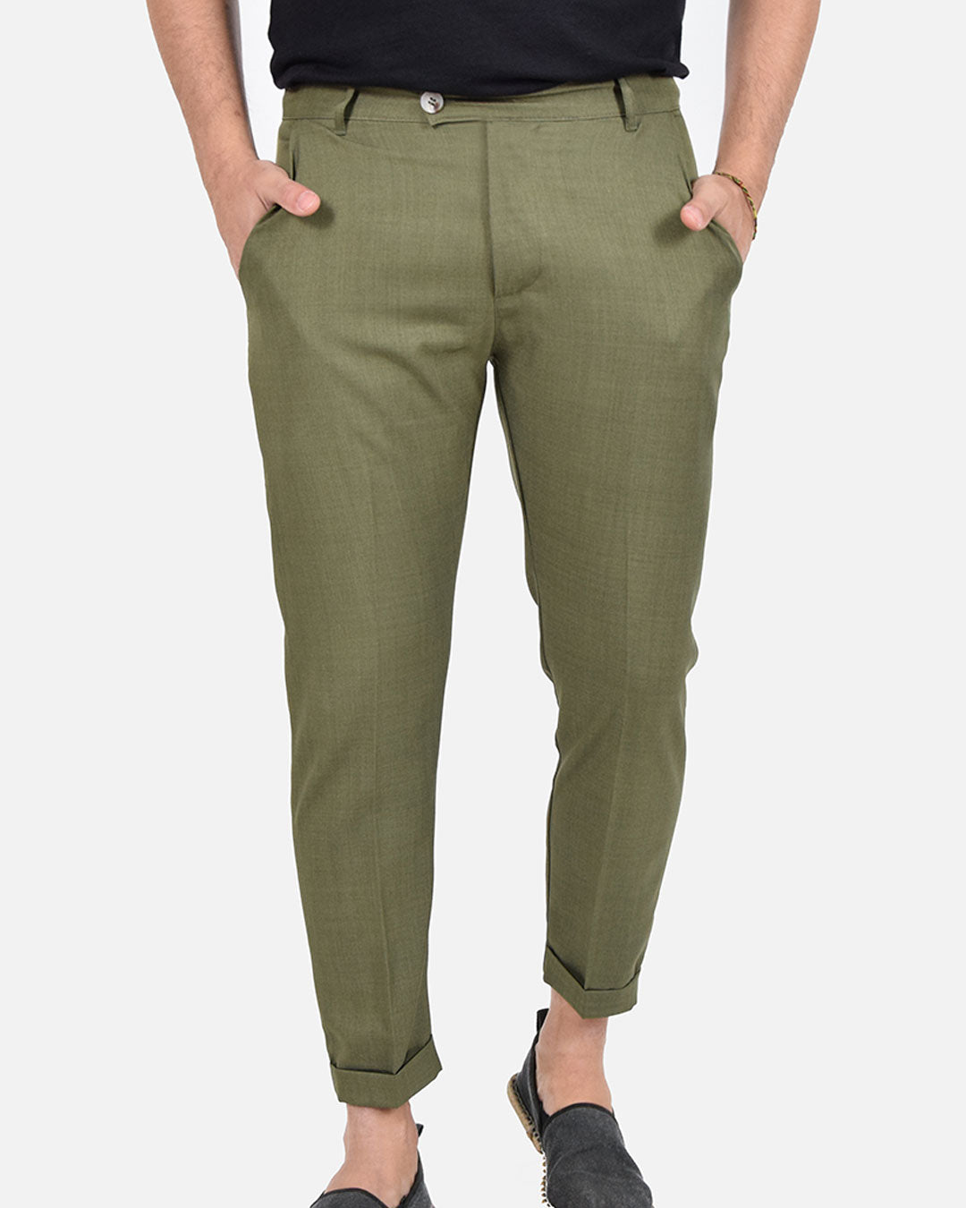 Pantaloni capri effetto sfumato