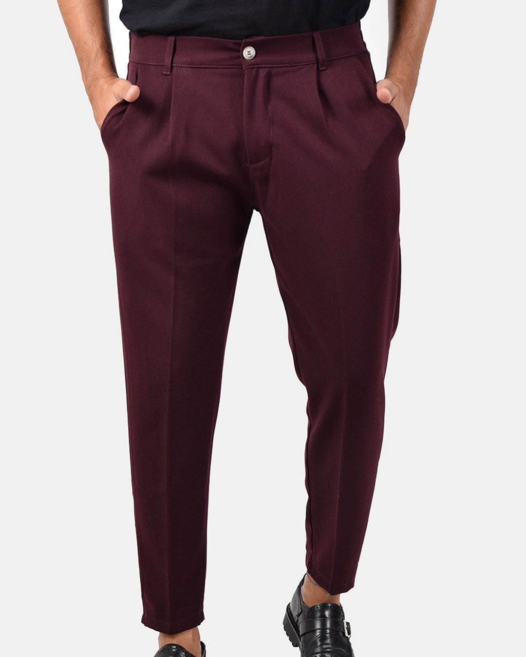 Pantaloni capri con vita elasticizzata