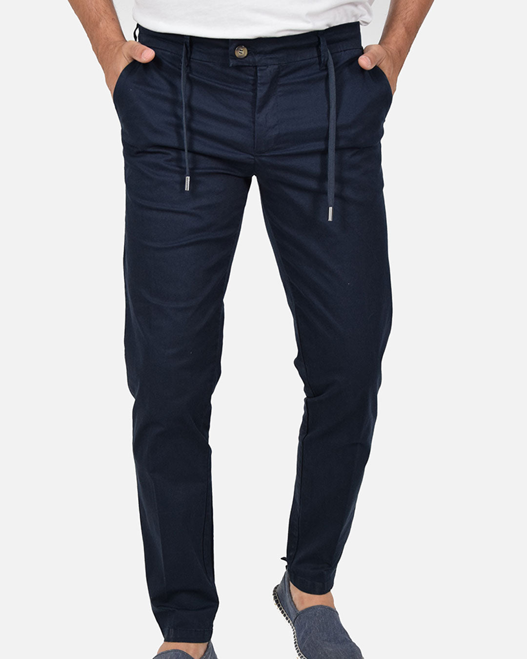Pantaloni chino in cotone elasticizzato