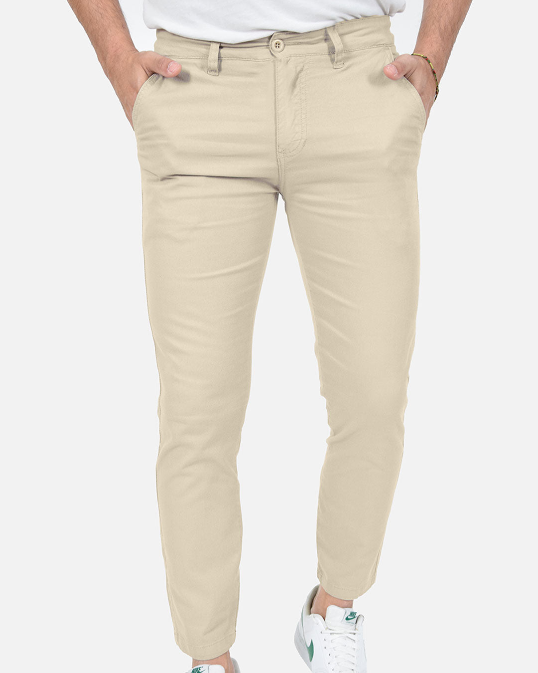 Pantaloni skinny capri in piquet