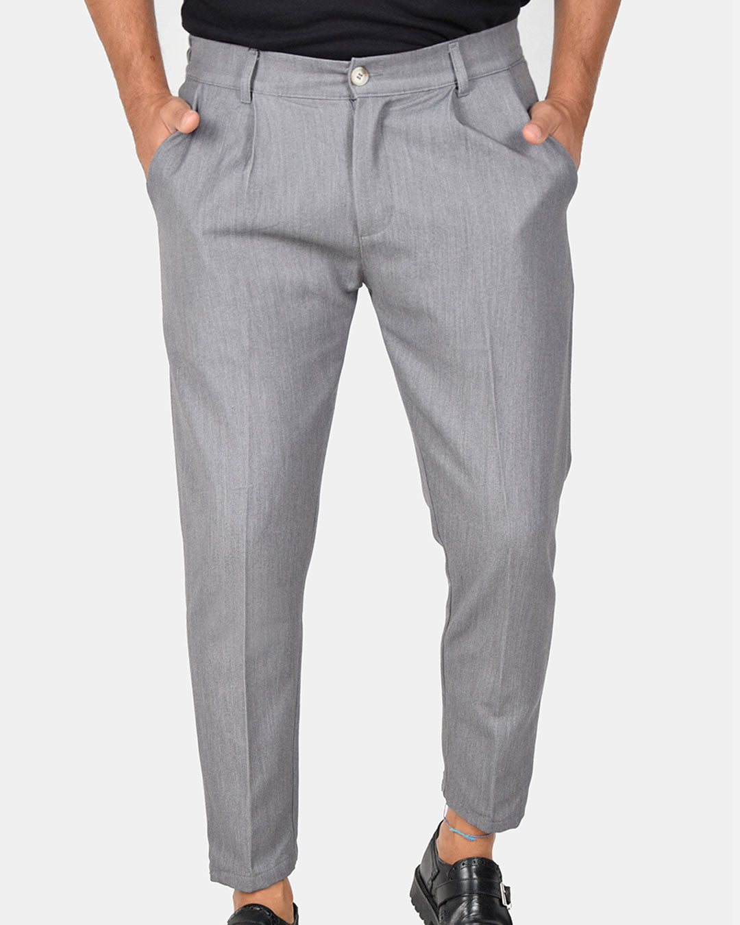 Pantaloni capri con vita elasticizzata